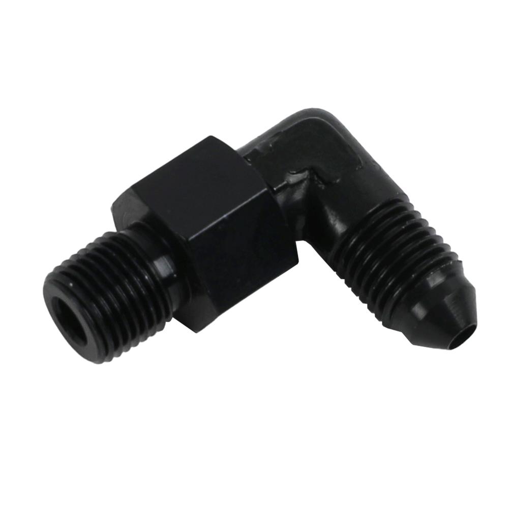 Fragola -3AN x 1/8 NPT 90 Degree Swivel - Black thumbnail 2