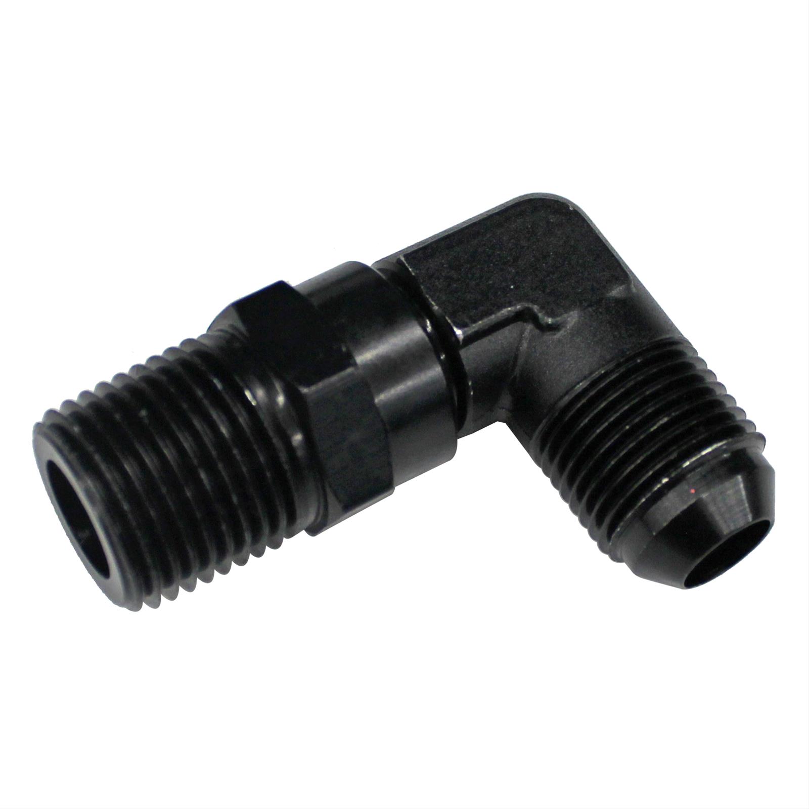 Fragola -8AN x 1/2 NPT 90 Degree Swivel - Black