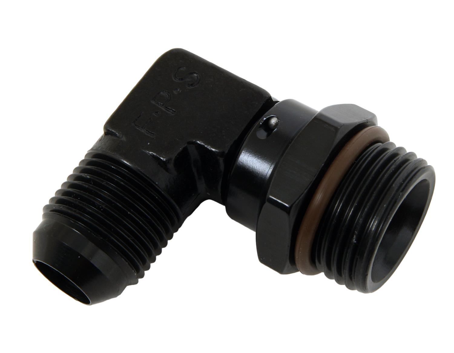 Fragola -10AN x 1 1/16 - 12 (12) 90 Degree Swivel - Black