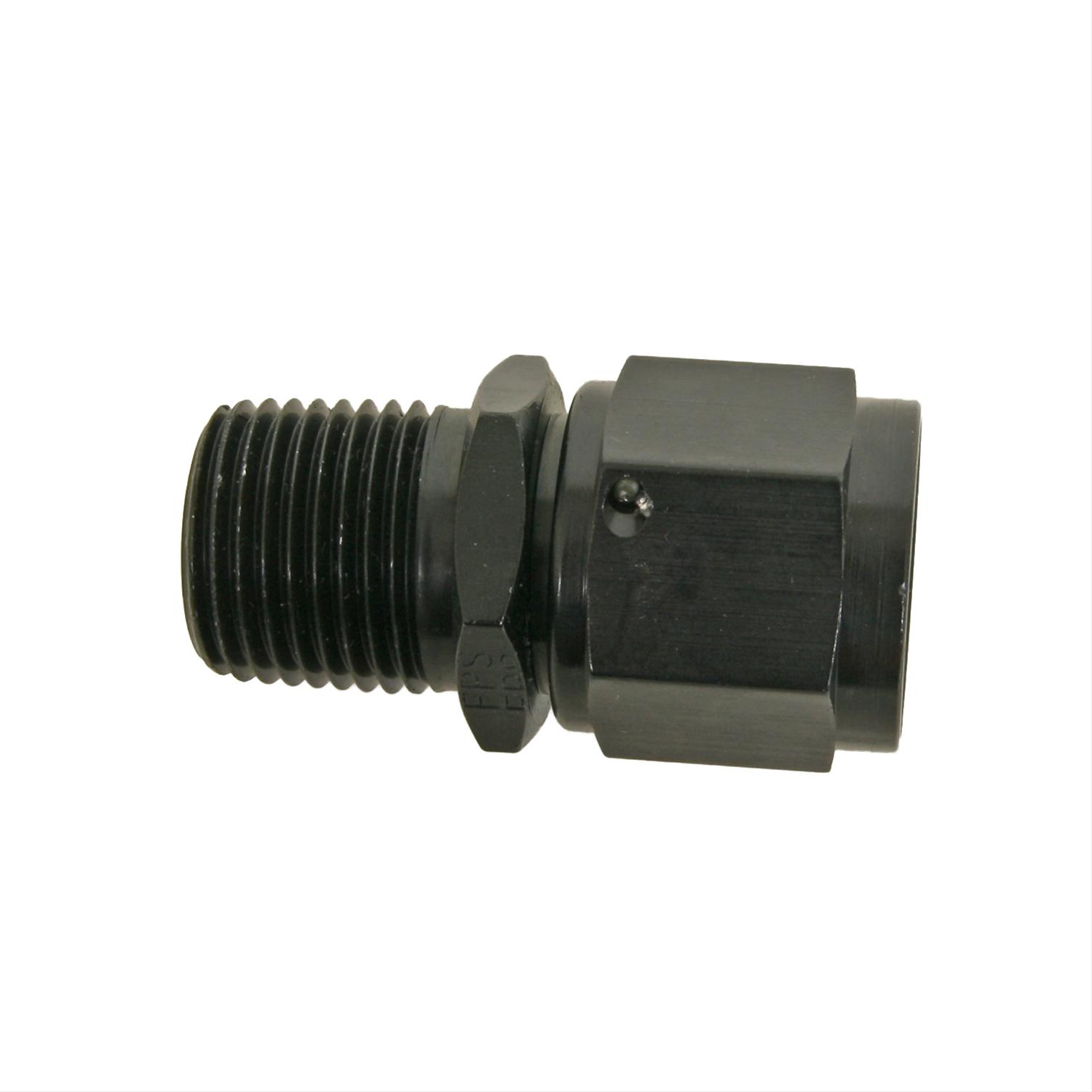 Fragola -10AN Female Swivel To 1/2 NPT - Black