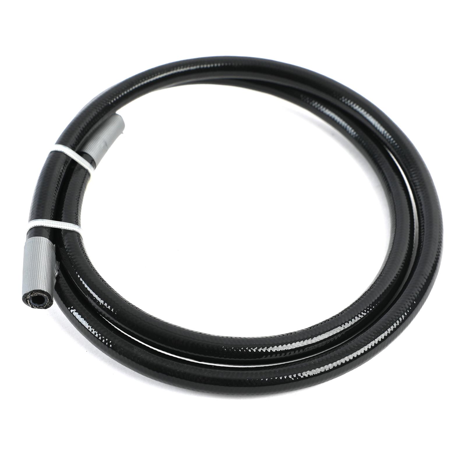 Fragola -4AN PTFE Hose w/ Black Cover- 3 Feet