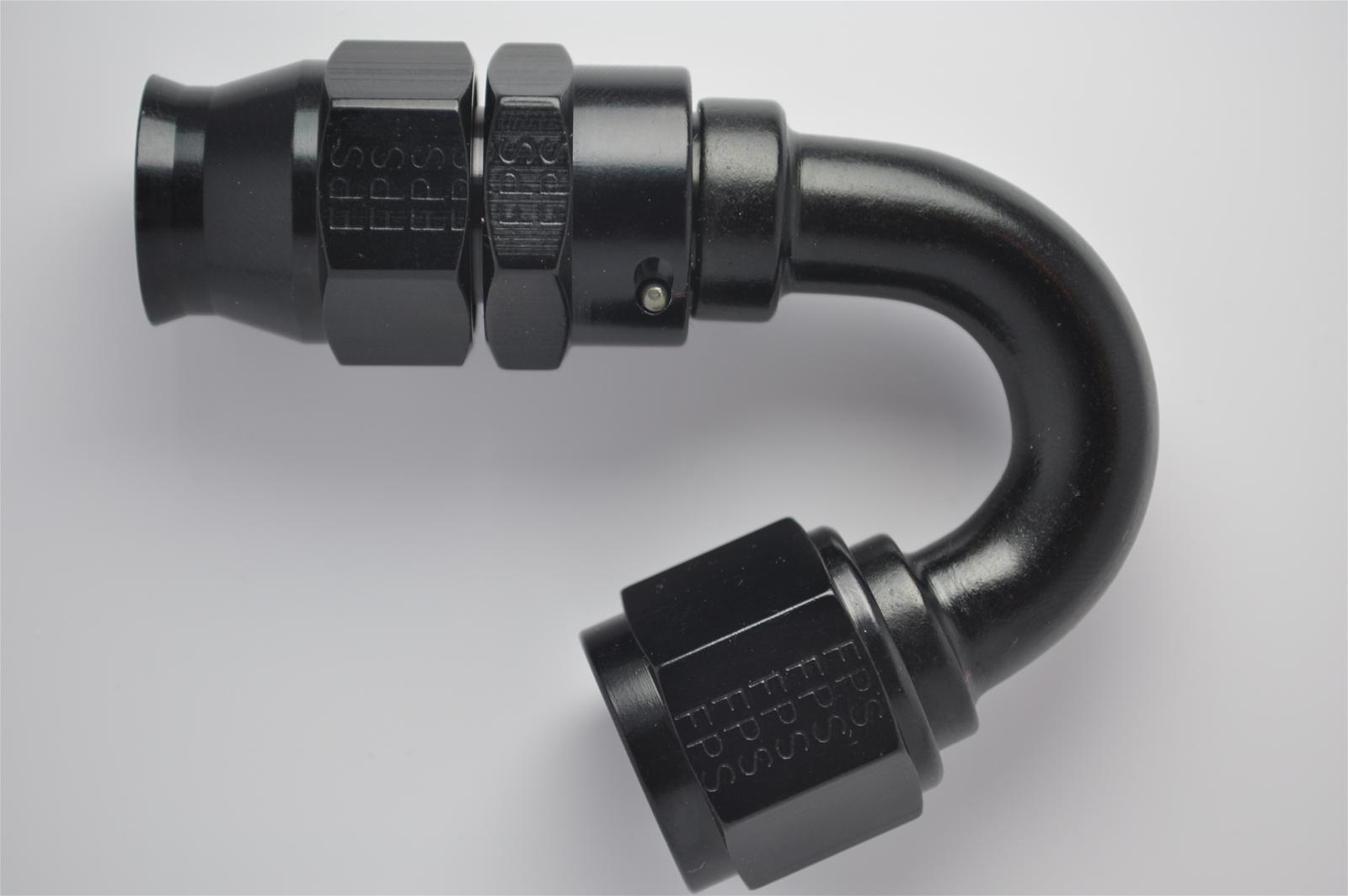 Fragola -6AN Real Street x 150 Degree Hose End Black For PTFE Hose