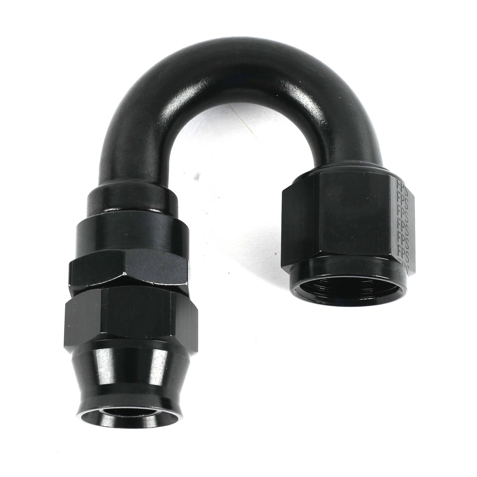 Fragola -10AN Real Street x 180 Degree Hose End Black For PTFE Hose