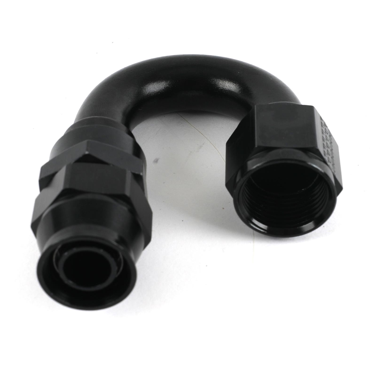 Fragola -10AN Real Street x 180 Degree Hose End Black For PTFE Hose thumbnail 2