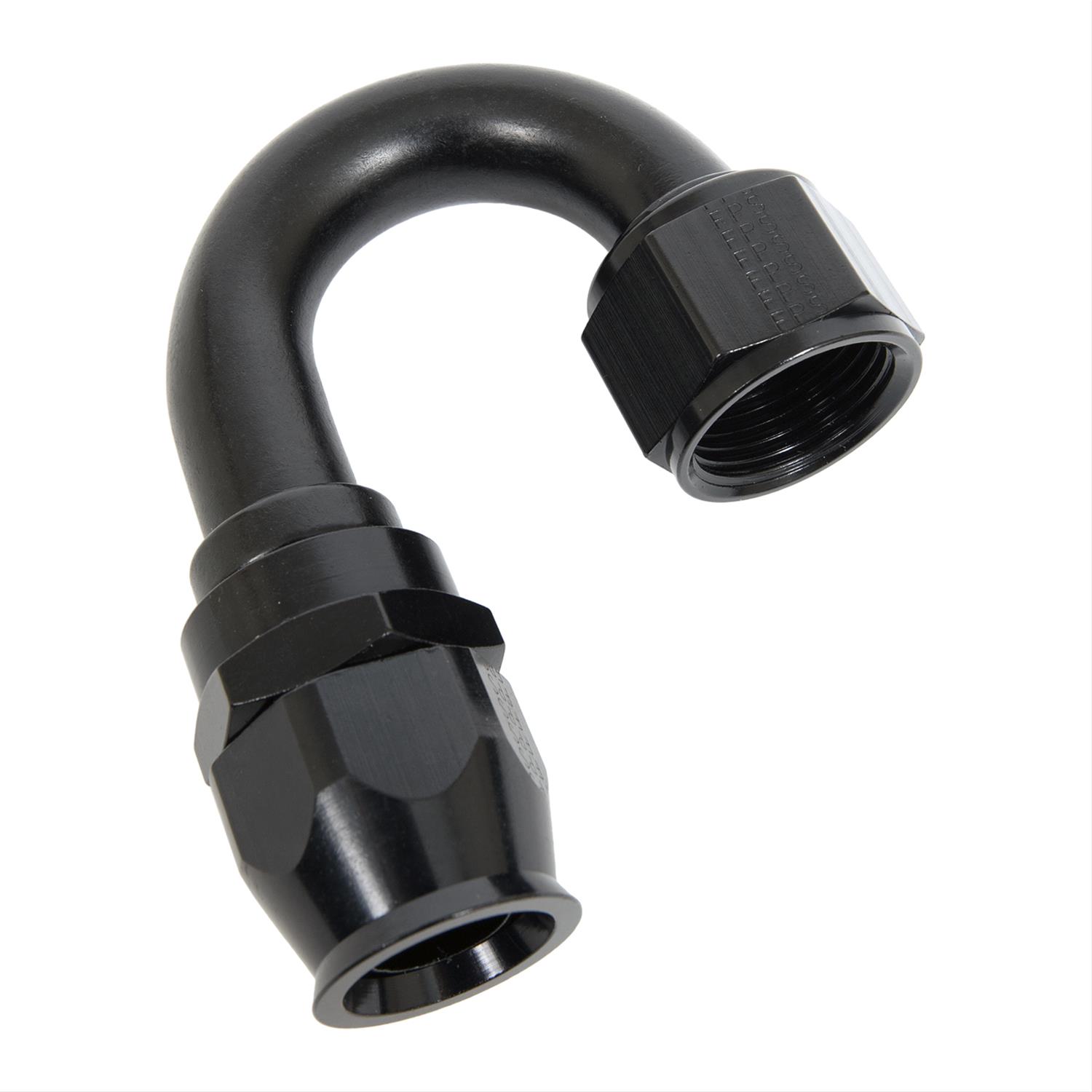 Fragola -12AN Real Street x 180 Degree Hose End Black For PTFE Hose