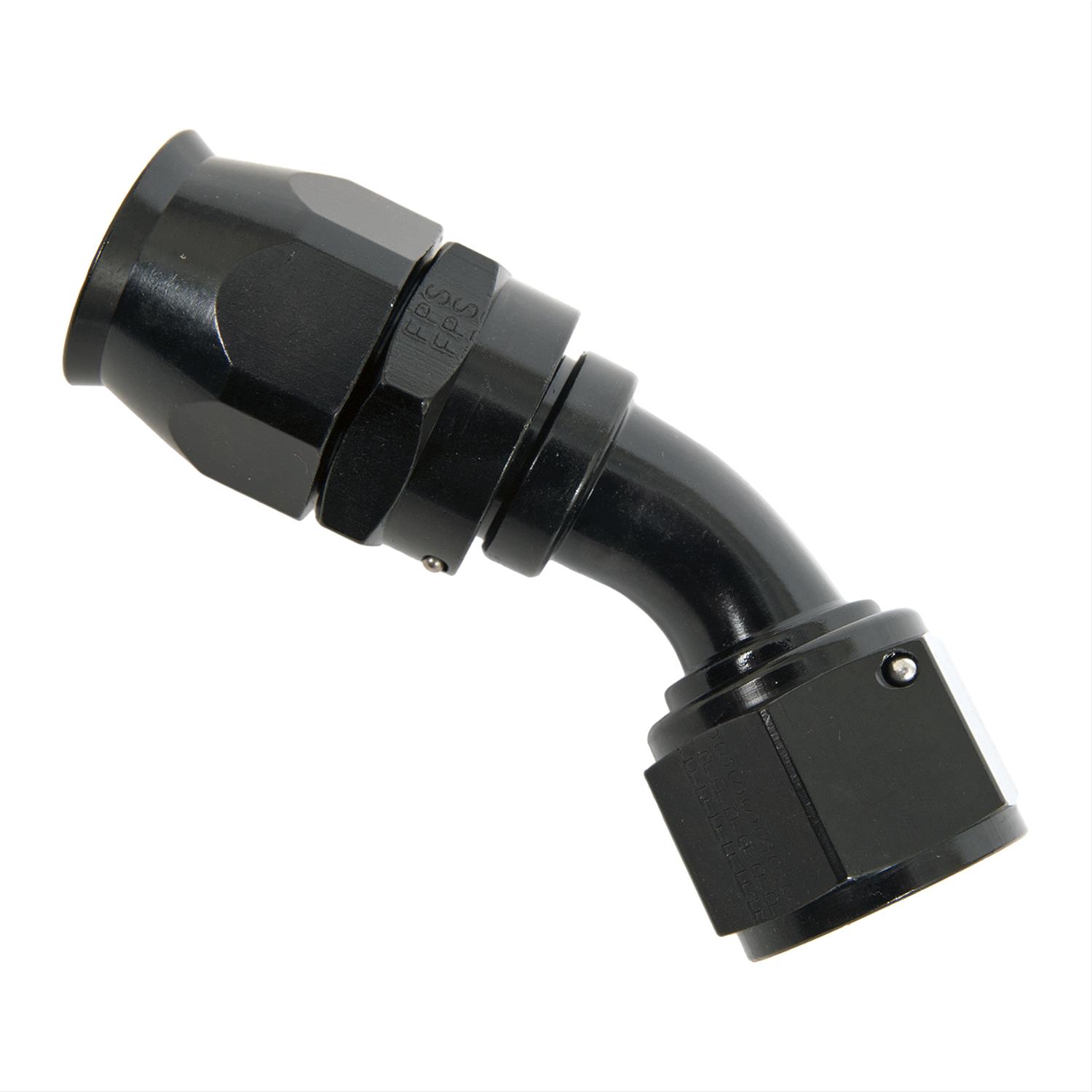 Fragola -12AN Real Street x 45 Degree Hose End Black For PTFE Hose
