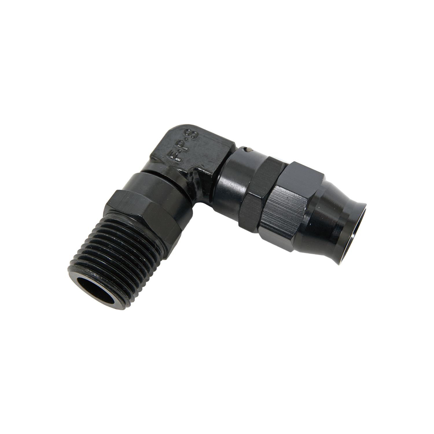 Fragola -8AN 90 Degree Real Street Hose End x 1/2in NPT