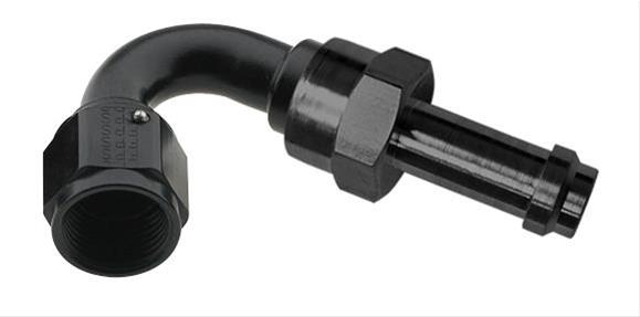 Fragola -6AN 180 Degree EZ Street Hose End Black