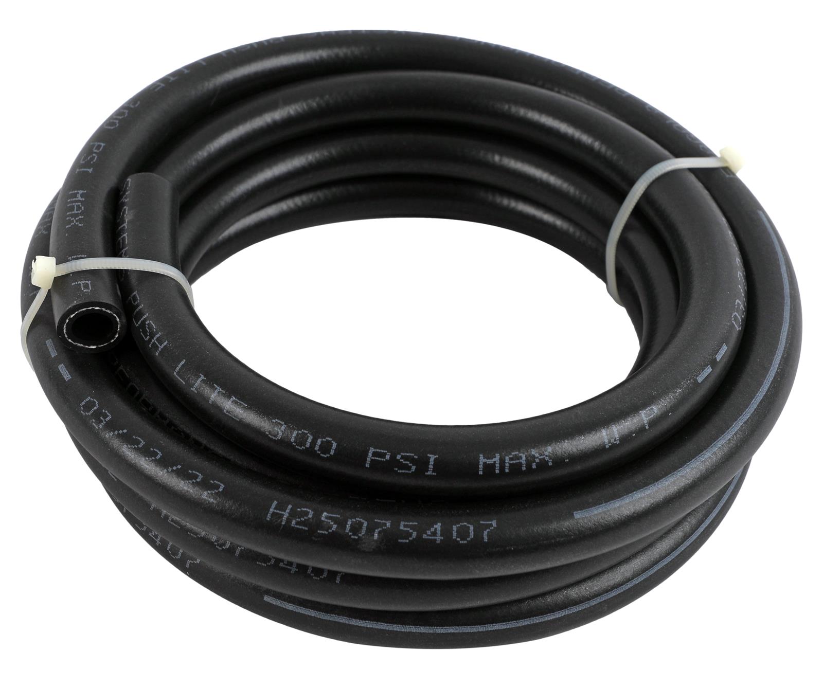 Fragola -6AN Push-Lite Hi-Temp Black Hose - 10ft