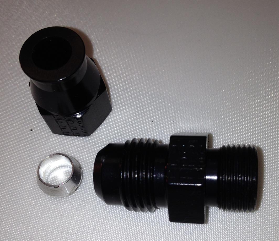 Fragola -6AN Male x 3/8in Tube AN Adapter Fitting Black thumbnail 3