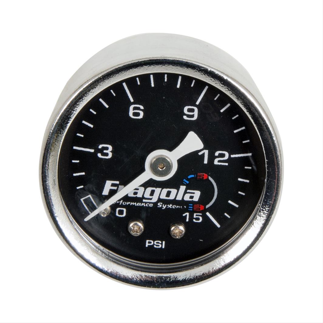 Fragola Fuel Pressure Gauge 0-15 PSI Dry thumbnail 2