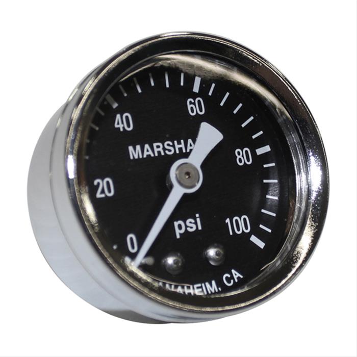 Fragola Fuel Pressure Gauge 0-100 PSI Dry