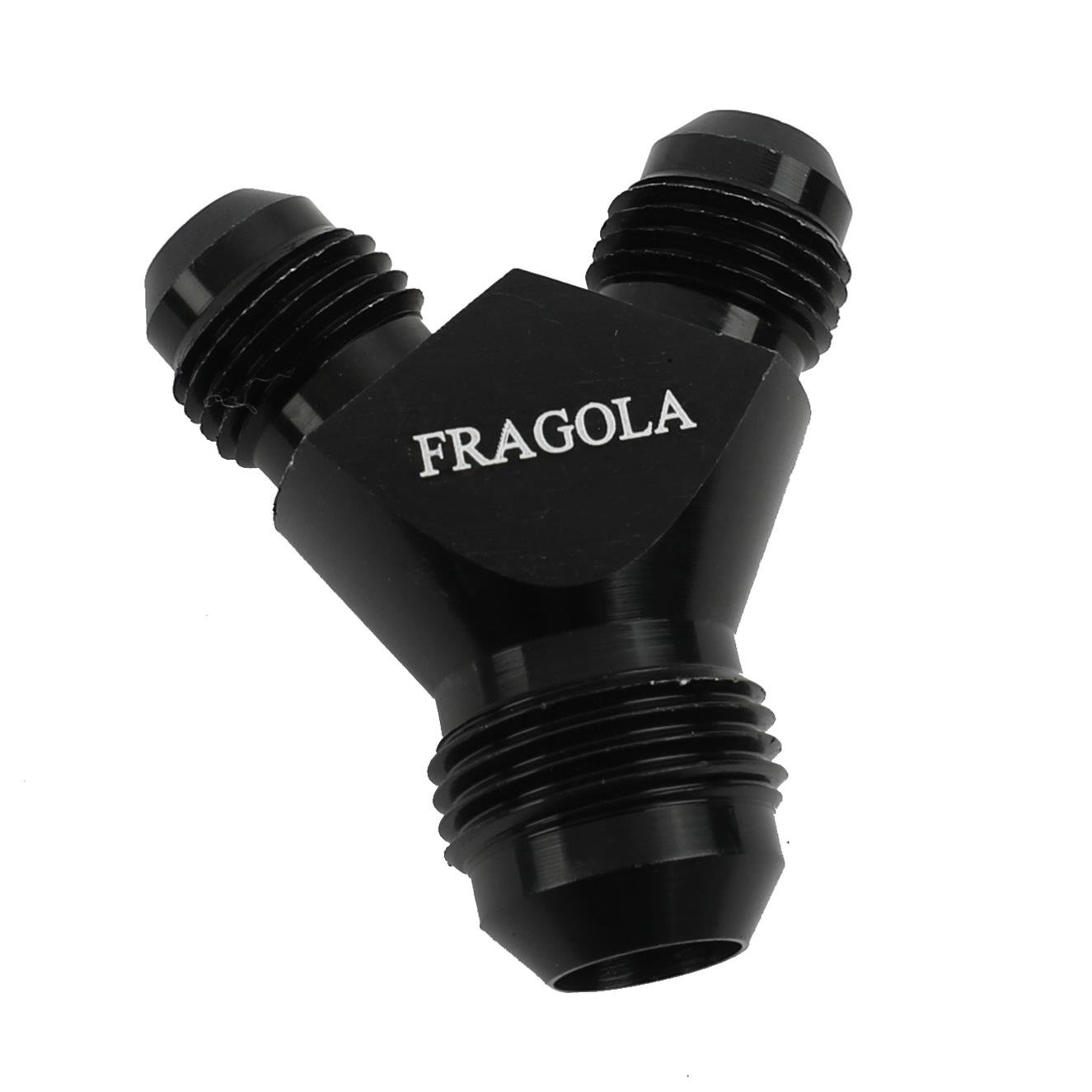Fragola Y-Fitting -8AN Male Inlet x -6AN Male Outlets Black thumbnail 3