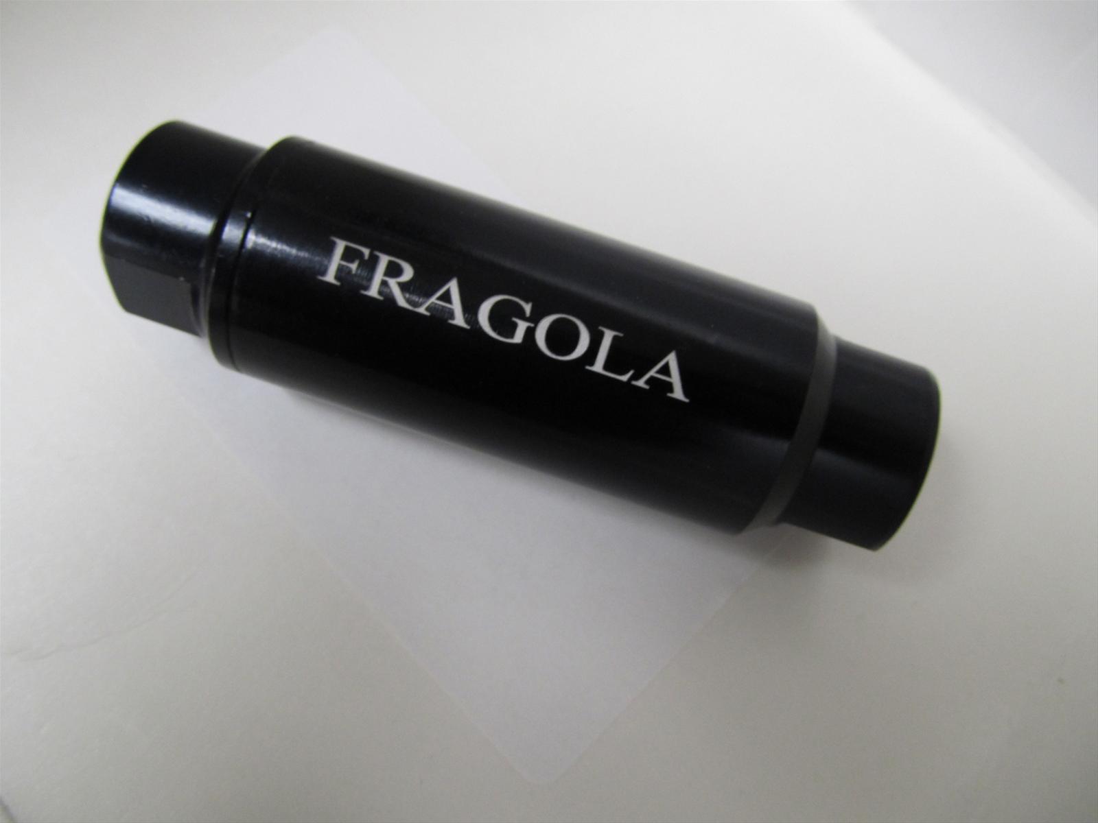 Fragola Fuel Filter -6AN In/Out 40 Micron. Black