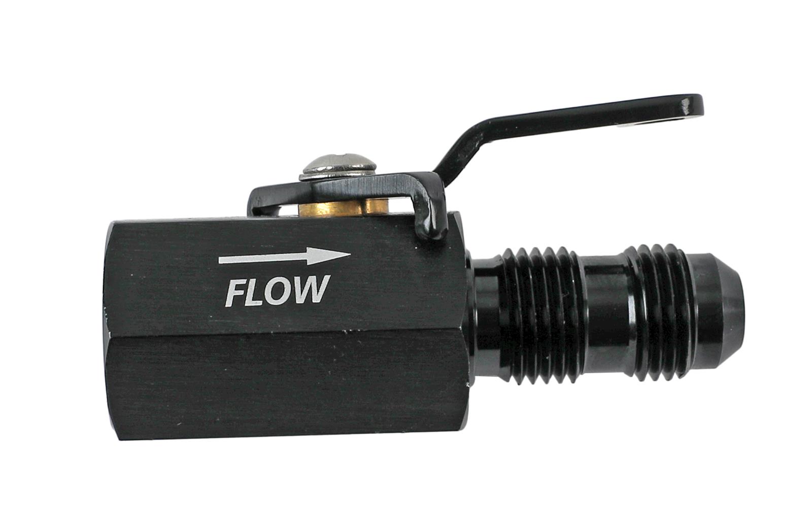 Fragola 3/8in NPT Female Inlet x -6AN Male Outlet On/Off Shut Off Valve