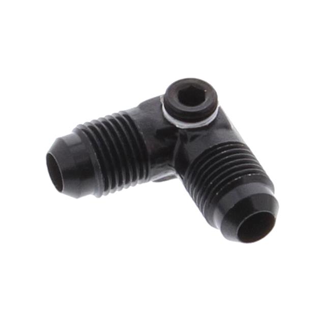 Fragola -6AN Male 90 w/ 1/8 FPT Port - Black