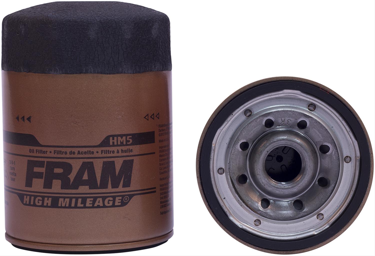 Fram HM5 Fram High Mileage Oil Filters Summit Racing