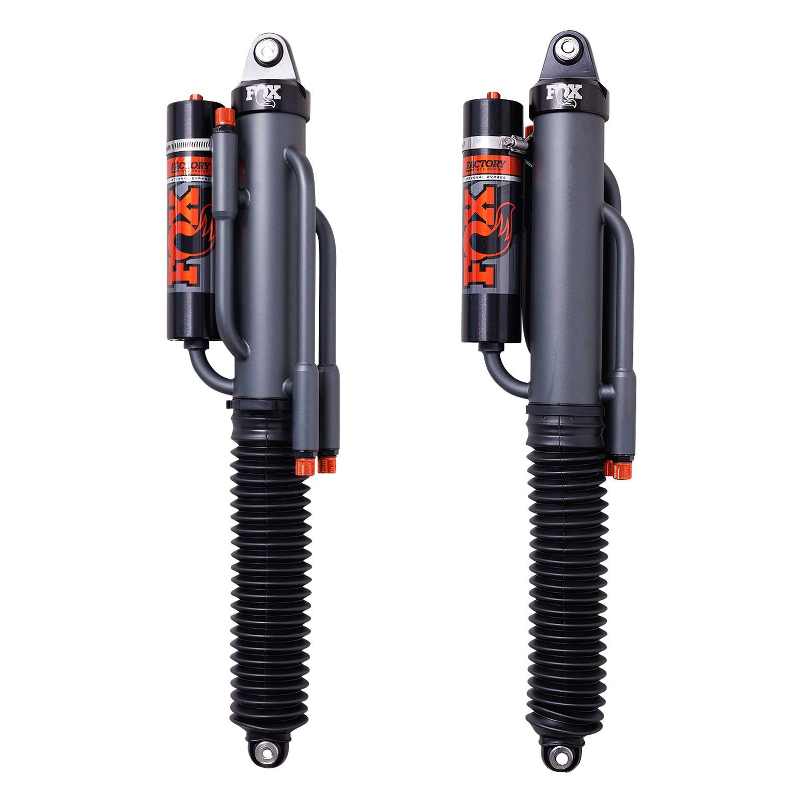 Fox Ford Raptor 3.0 Factory Series 11.48in. External QAB P/B Reservoir Rear Shock Set - Black/Zinc