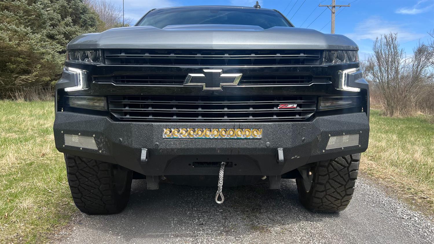 Fishbone Offroad 19-21 Chevrolet Silverado 1500 Rockfish Front Bumper - Black Texture thumbnail 7
