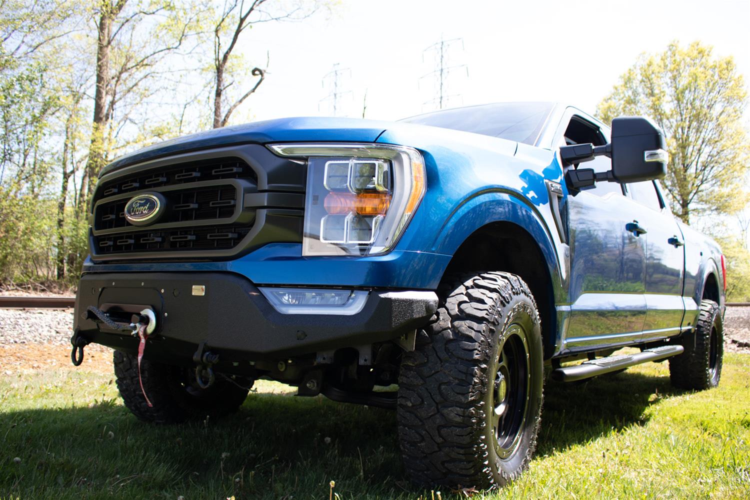 Fishbone Offroad 2021+ F150 Pelican Winch Plate Only (Fits FB22366) - Black Texture thumbnail 2