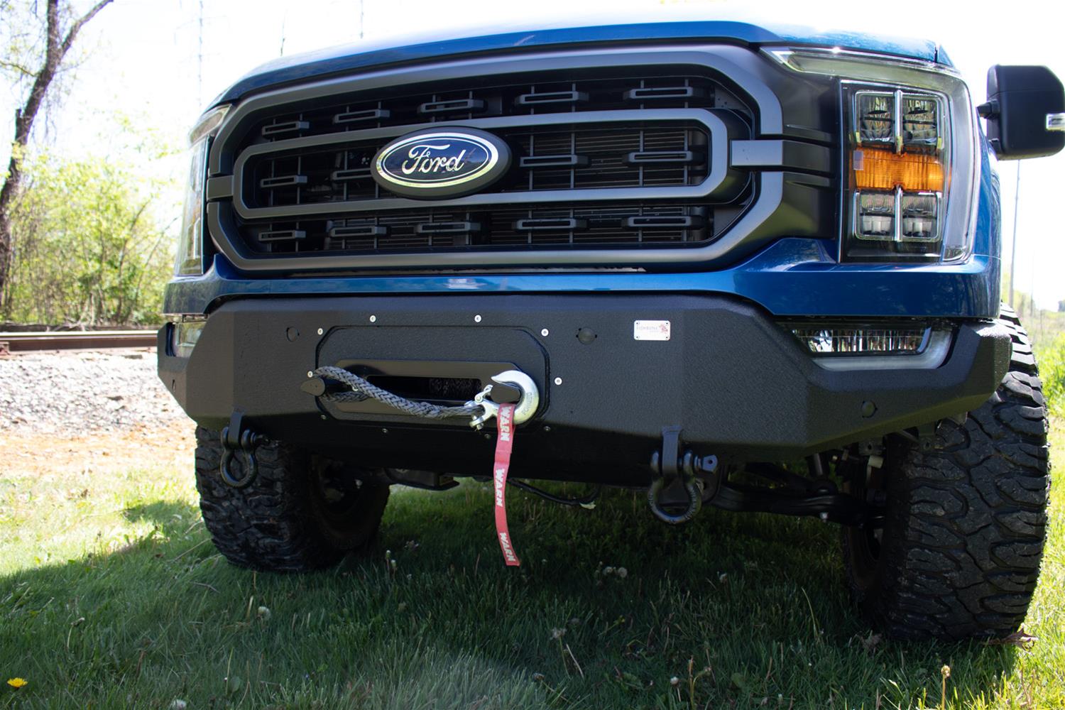 Fishbone Offroad 2021+ F150 Pelican Winch Plate Only (Fits FB22366) - Black Texture thumbnail 3