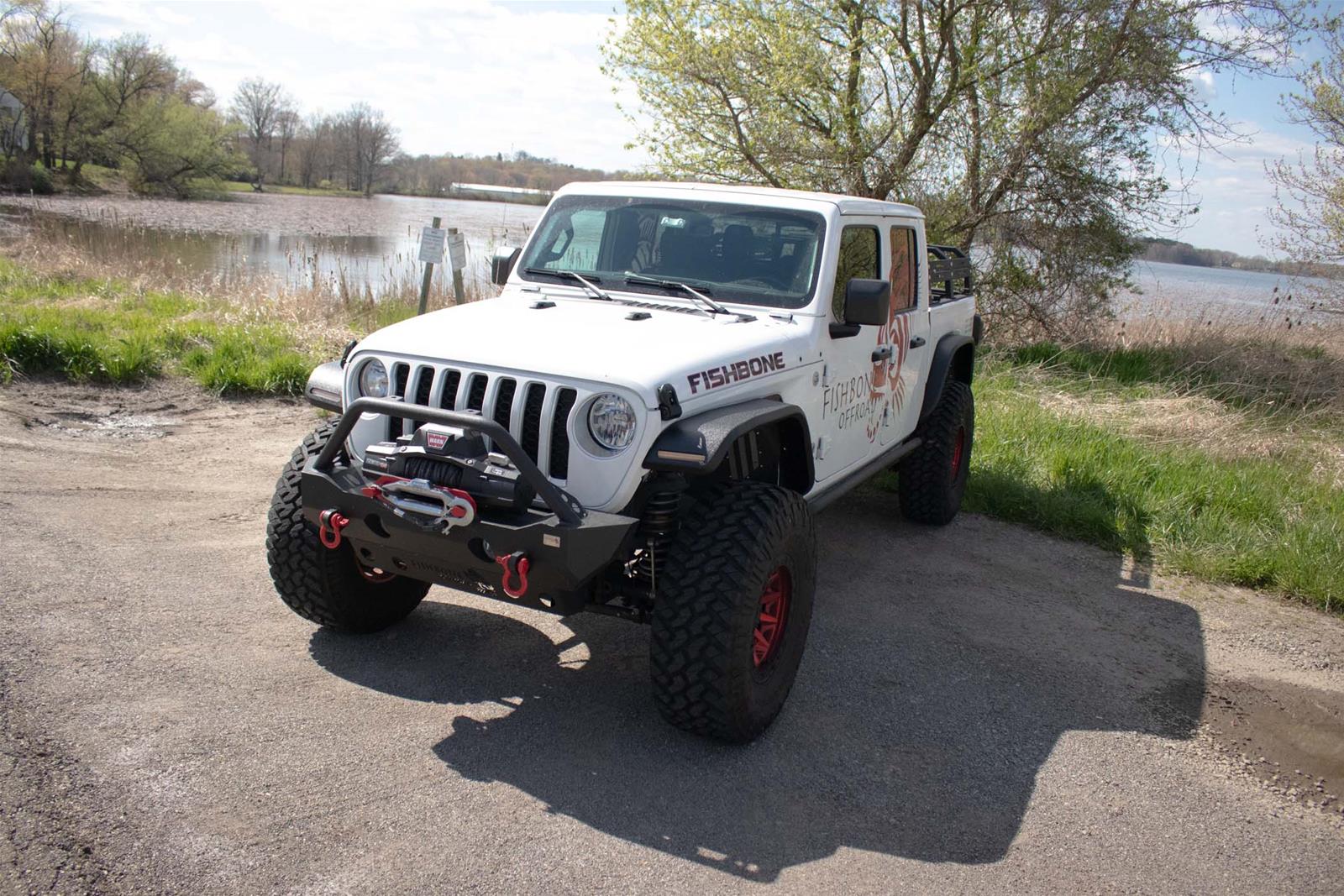 Fishbone Offroad 2018+ Jeep Wrangler JL/JLU/2020+ Gladiator JT Alum Front Fender Flares - Black thumbnail 4