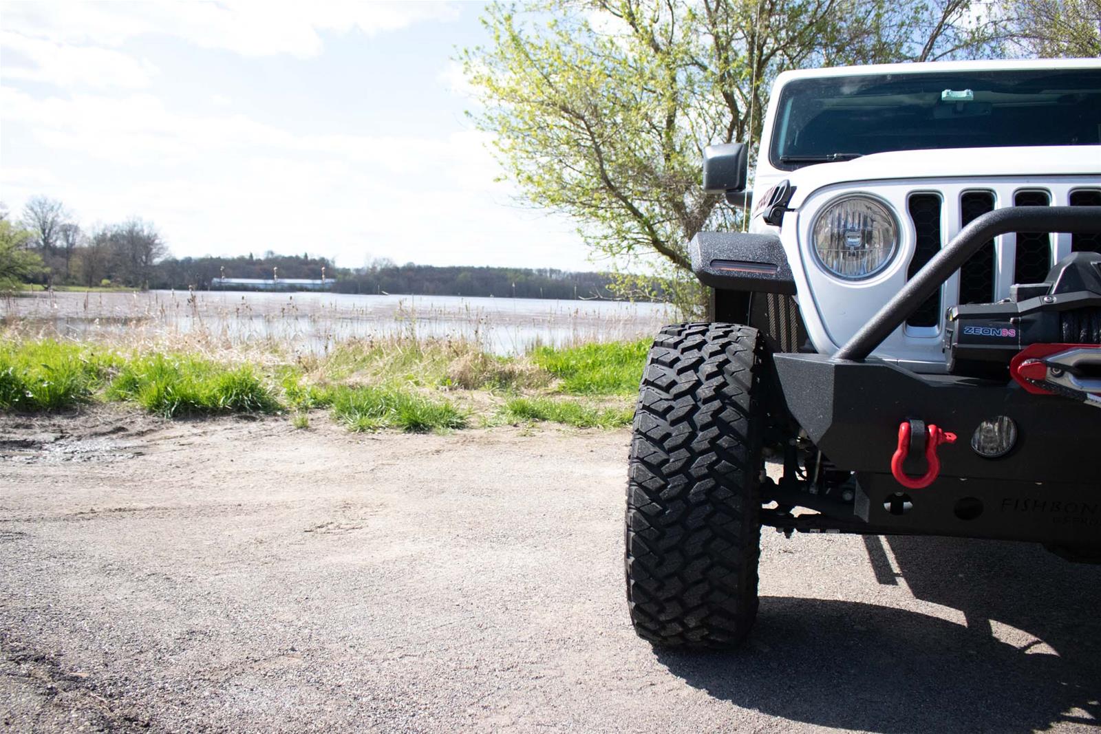 Fishbone Offroad 2018+ Jeep Wrangler JL/JLU/2020+ Gladiator JT Alum Front Fender Flares - Black thumbnail 6