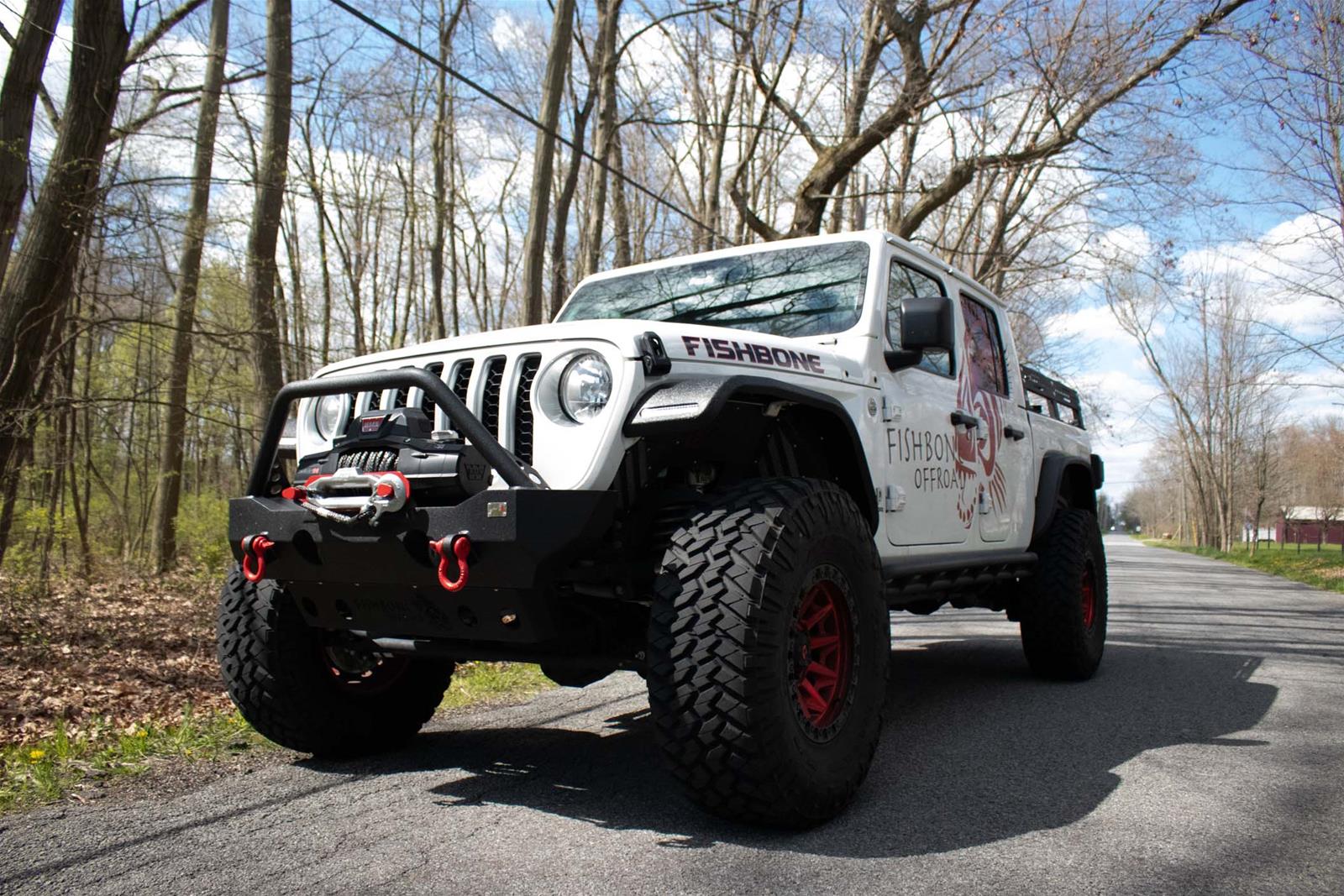Fishbone Offroad 2018+ Jeep Wrangler JL/JLU/2020+ Gladiator JT Alum Front Fender Flares - Black thumbnail 5