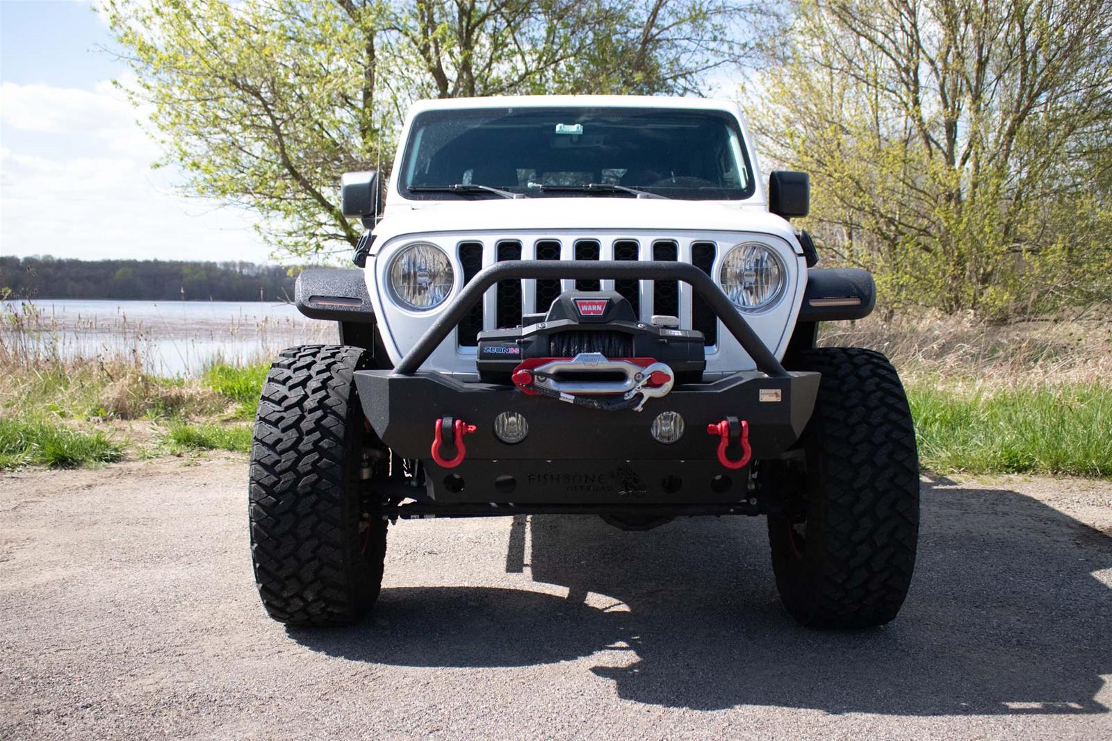 Fishbone Offroad 2018+ Jeep Wrangler JL/JLU/2020+ Gladiator JT Alum Front Fender Flares - Black thumbnail 2