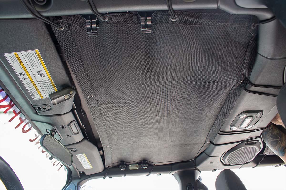 Fishbone Offroad Front Sun Shades for 2020-2023 GLADIATOR, 2018-2023 WRANGLER - FB51305 Shade, Front, Mesh, Black, Jeep, Each thumbnail 5