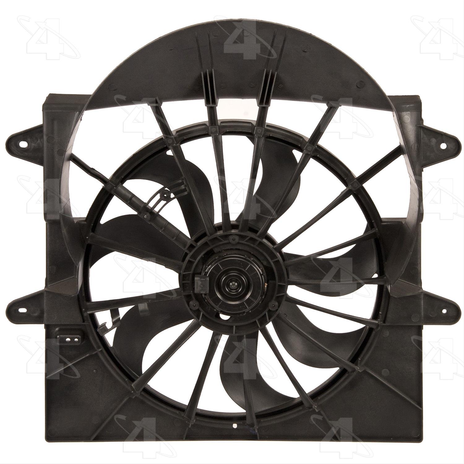 Four Seasons 75268 Condenser Fan Motor Assembly - A/C Cooling Fan Replacement