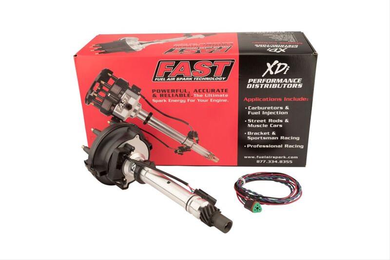 FAST XDi Sportsman Distributors 1000-1510 Distributor, Sportsman, Billet, Magnetic Trigger, Locked Advance, Large Cap, Chevy, Big/Small Block, Each