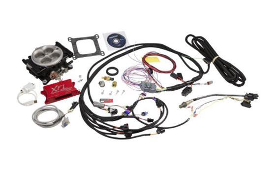 FAST EZ-EFI Self-Tuning Engine Management Systems 304001 System, Self-Tuning, 4 Injector Throttle Body, ECU, Wiring Harness, Kit