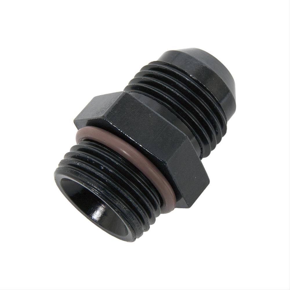 FAST AN to O-Ring SAE Fittings 54023A-1 Fitting, Adapter, Straight Cut, Straight, Aluminum, Black Anodized, -8 AN, -8 AN, Each thumbnail 2
