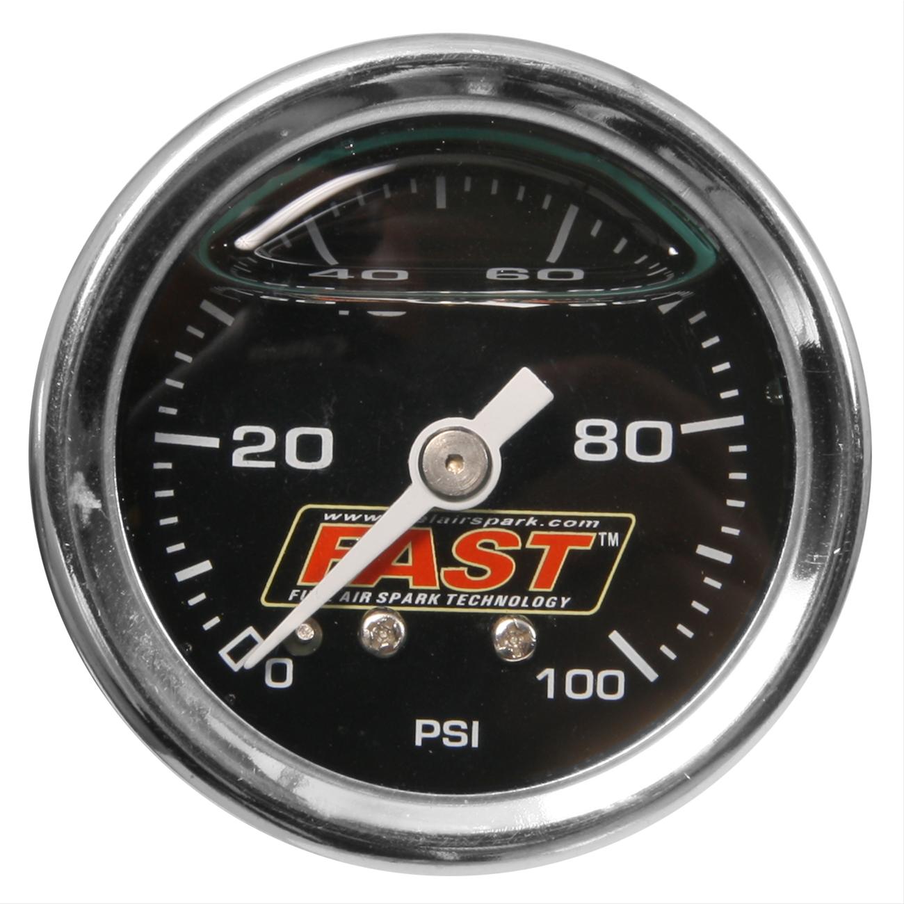 FAST 54027 FAST LSX Fuel Pressure Gauges | Summit Racing