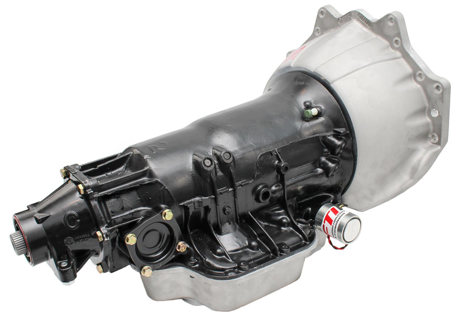 thumbnail image 2 of Black Finned Aluminum TH400 Turbo 400 Transmission Pan – Shallow, Performance Custom, Chevy, With Hardware 2 of 5