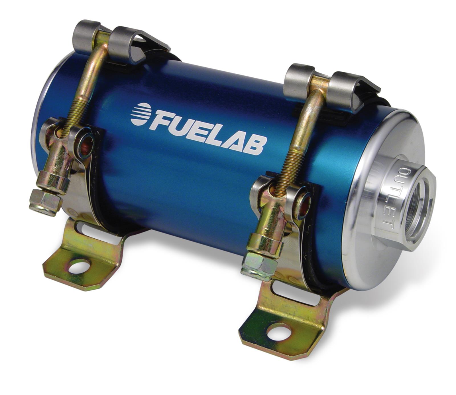 Fuelab Prodigy Reduced Size Carb In-Line Fuel Pump w/Internal Bypass - 800 HP - Blue thumbnail 2