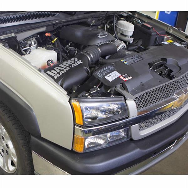 Banks Power Ram-Air Intake Systems for 1999-2008 SIERRA 1500, SILVERADO 1500 - 41800 Air Intake, System, Black Polyethylene Tube, Cotton Gauze Filter, Oiled, Red, Chevy, GMC, Truck, 4.8L, 5.3L, 6.0L, 6.2L, Kit thumbnail 2