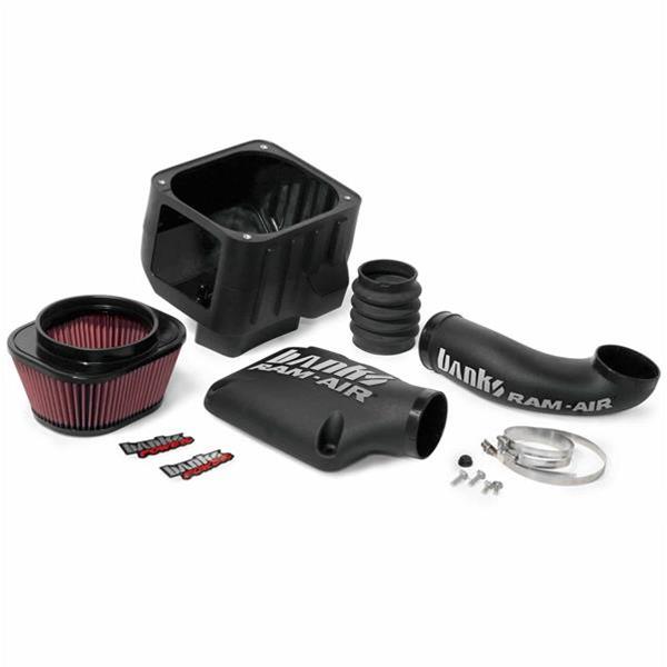 Banks Power Ram-Air Intake Systems 41801 Air Intake, System, Black Polyethylene Tube, Cotton Gauze Filter, Oiled, Red, Chevy, GMC, SUV, 4.8L, 5.3L, 6.0L, Kit thumbnail 4
