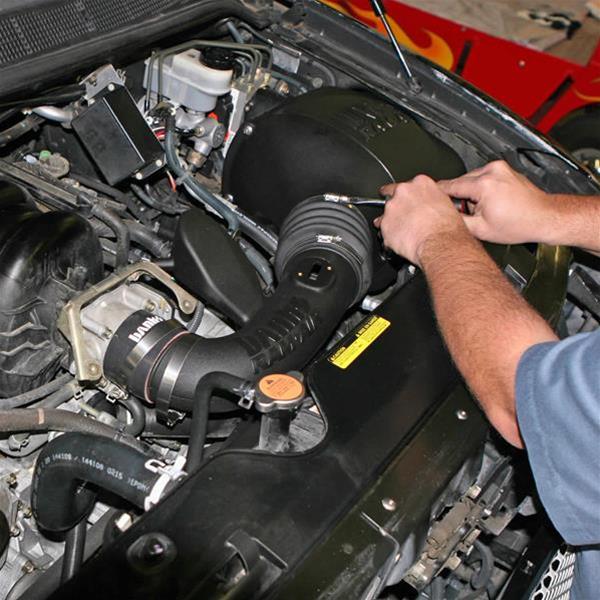 Banks Power Ram-Air Intake Systems 41820 Air Intake, System, Black Polyethylene Tube, Cotton Gauze Filter, Oiled, Red, for Nissan, Armada, Titan, 5.6L, Kit