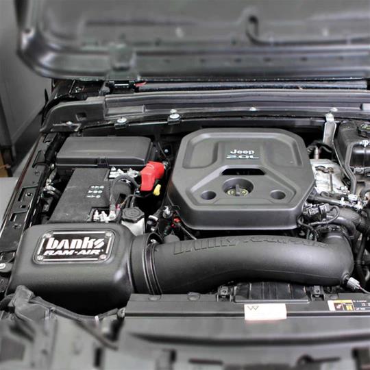 Banks Power 18-21 Jeep 2.0L Turbo Wrangler (JL) Dry Filter Ram-Air Intake System thumbnail 2