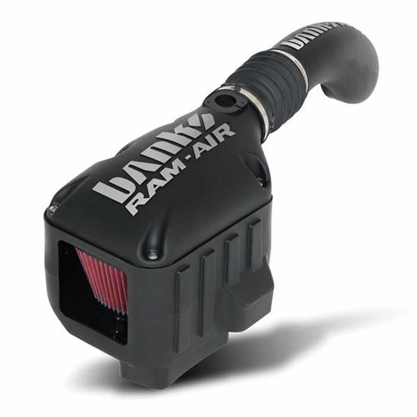 Banks Power Ram-Air Intake Systems 41850 Air Intake, System, Black Polyethylene Tube, Cotton Gauze Filter, Oiled, Red, Chevy, GMC, 1500, 5.3L, Electric Fan, Kit
