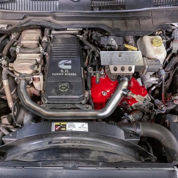 Banks Power 07.5-12 Ram Cab Chassis 6.7L Diesel Monster-Ram Intake System w/Fuel Line - Red thumbnail 4