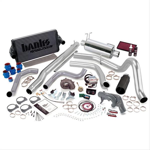 Banks Power Ford 1999-2003 7.3L Powerstroke PowerPack Systems 47541-B Performance Package, PowerPack, Monster Exhaust, Single Exit, Black Tip, Ram-Air Intake, AutoMind Tuner, Ford, 7.3L, Stroke, Automatic, Kit