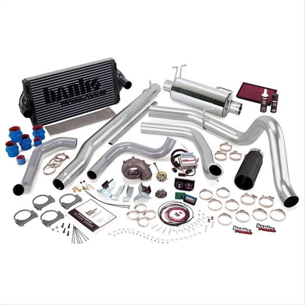 Banks Power Ford 1999-2003 7.3L Powerstroke PowerPack Systems 47556-B Performance Package, PowerPack, Monster Exhaust, Single Exit, Black Tip, Ram-Air Intake, AutoMind Tuner, Ford, 7.3L, Stroke, Automatic, Kit