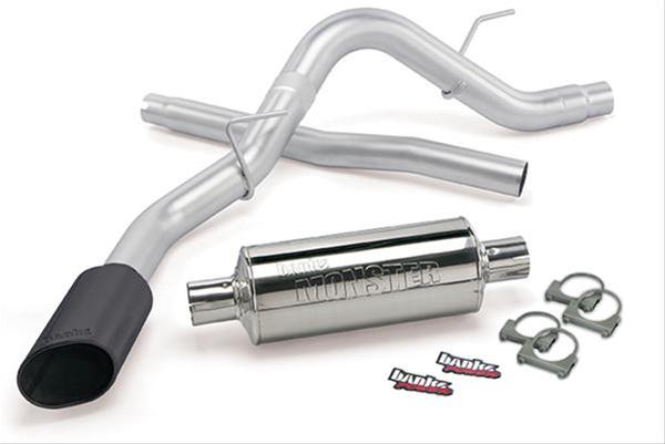 Banks Power Monster Exhaust Systems 48761-B System, Exhaust, Cat-back, Stainless Steel, Single Exit, Passenger Side, Black Tip, Ford, 3.5L,, EcoBoost, Kit thumbnail 2