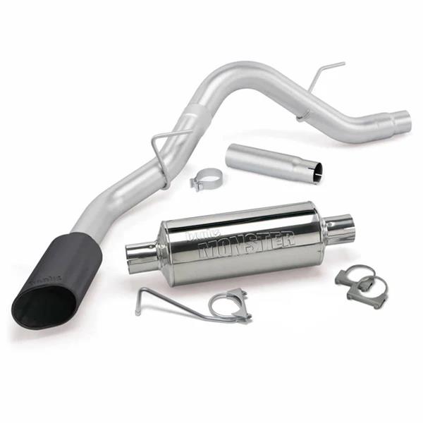 Banks Power Monster Exhaust Systems 48762-B System, Exhaust, Cat-back, Stainless Steel, Single Exit, Passenger Side, Black Tip, Ford, 2.7L, 3.5L, EcoBoost, 5.0L, Kit thumbnail 3