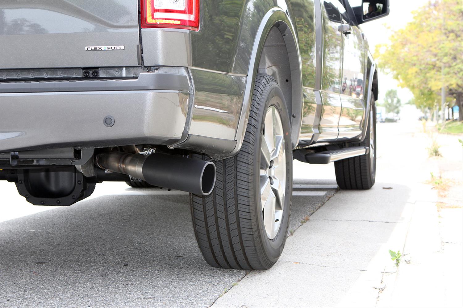 Banks Power Monster Exhaust Systems 48762-B System, Exhaust, Cat-back, Stainless Steel, Single Exit, Passenger Side, Black Tip, Ford, 2.7L, 3.5L, EcoBoost, 5.0L, Kit