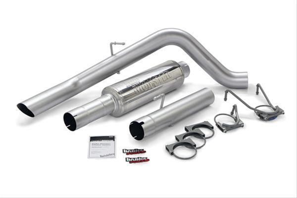 Banks Power Monster Sport Exhaust Systems 48779 System, Exhaust, Cat-back, Stainless Steel, Single Exit, Rear Turn Out, Chrome Tip, Ram, 5.9L, Cummins, Kit thumbnail 2