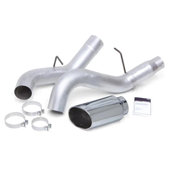 Banks Power Monster Exhaust Systems 48998 Systems, Monster, Particulate Filter Back, Single, Steel, Natural, Side Exit, Chrome Tip, Chevrolet, GMC, 6.6L Diesel, Kit thumbnail 3